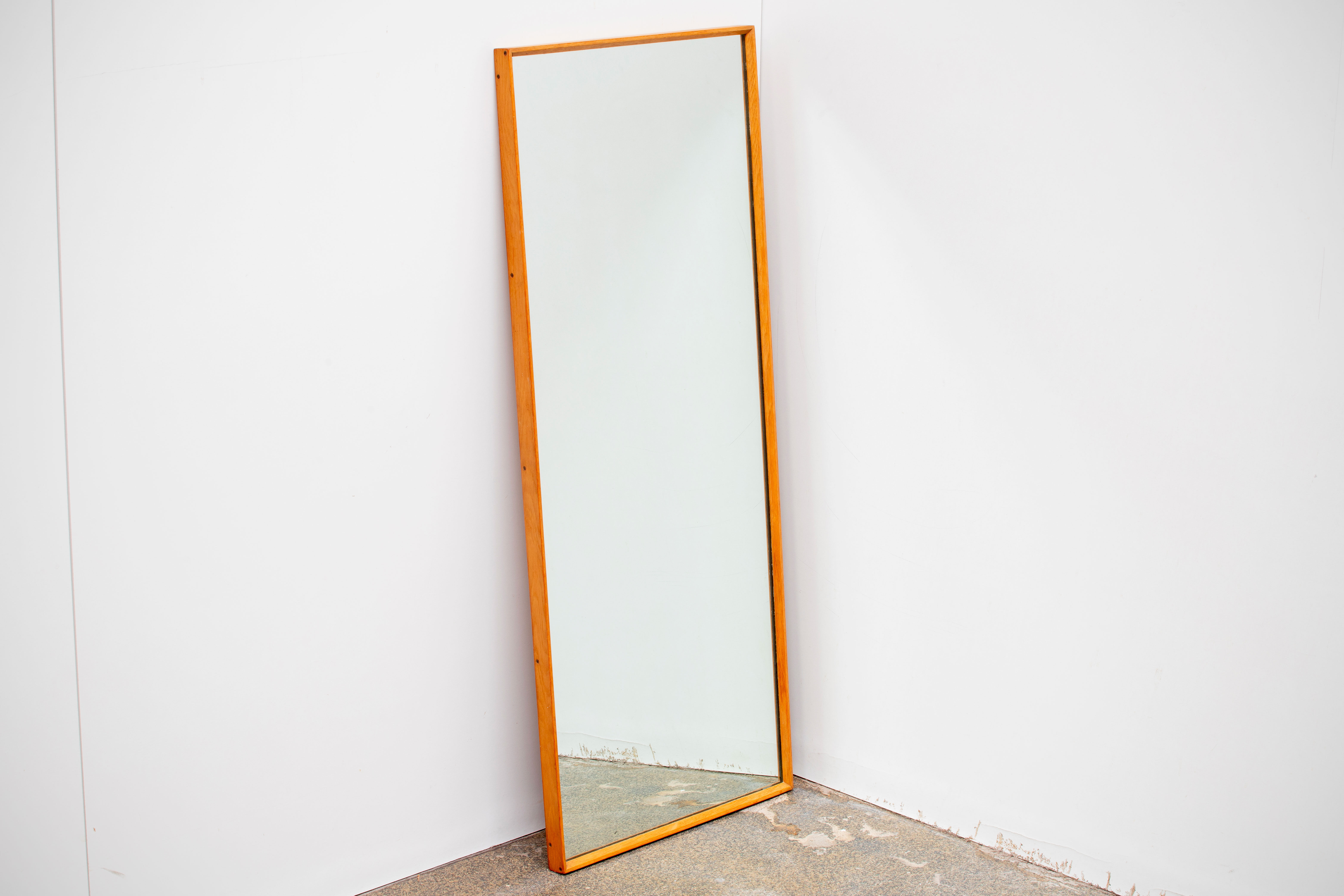 Vintage Scandinavian wall mirror 114X47cm