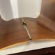 Paire de tabourets / tables d'appoint, palissandre aluminium, bois mutlipex