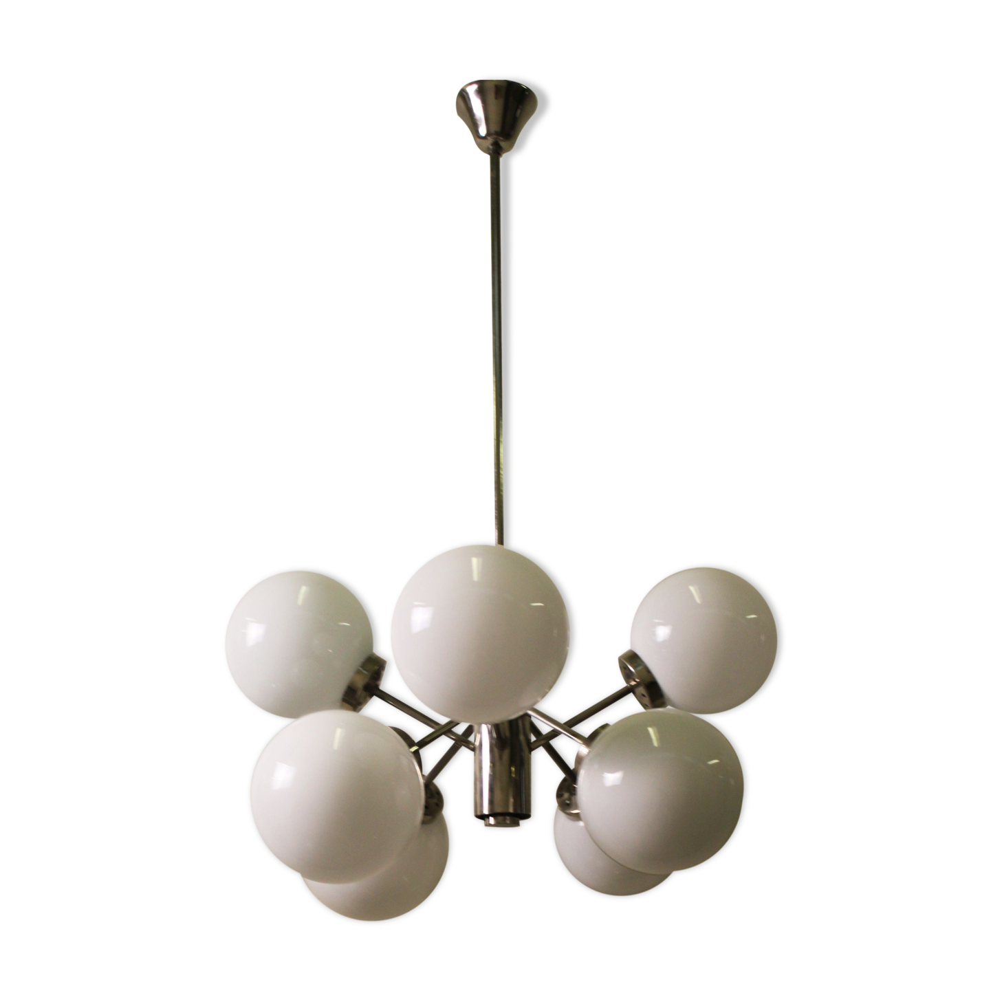 Sputnik chandelier 8 lights, Kaiser Leuchten, Germany, 60's
