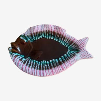 Fish-shaped dish vallauris