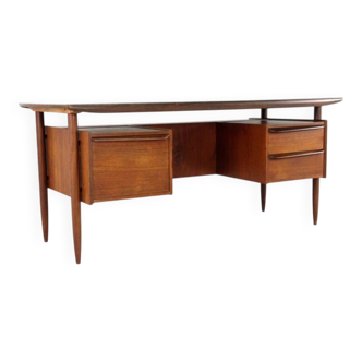 Hulmefa Pro-Pos executive desk - dutch mid century modern design in teak