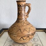 Berber vase painted terracotta