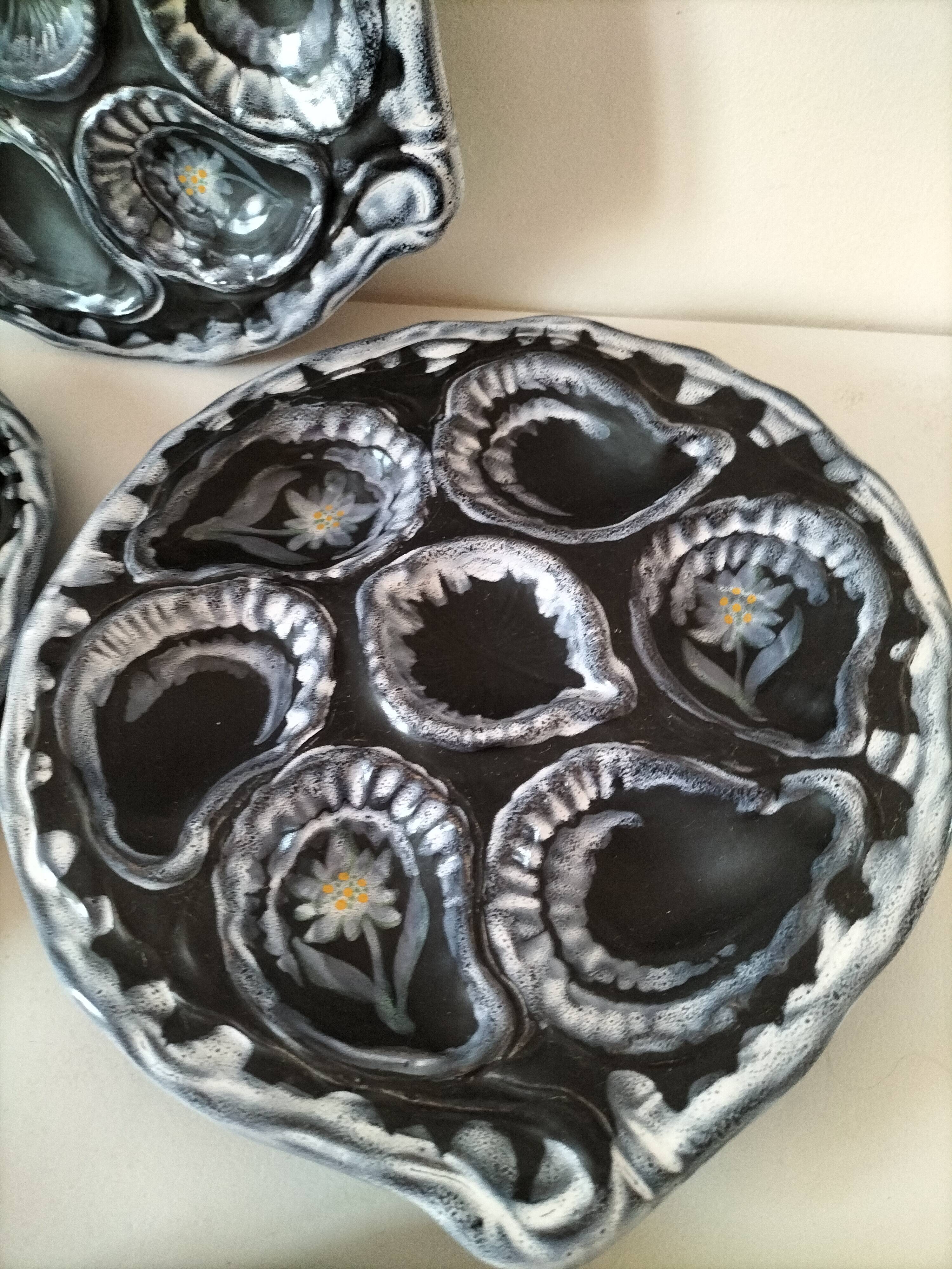 Gabriel Fourmaintraux oyster plates
