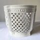 Openwork planter in Italian earthenware