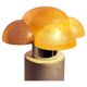Piero gianemilio & anna monti “luna” table lamp for candle, italy, circa 1970