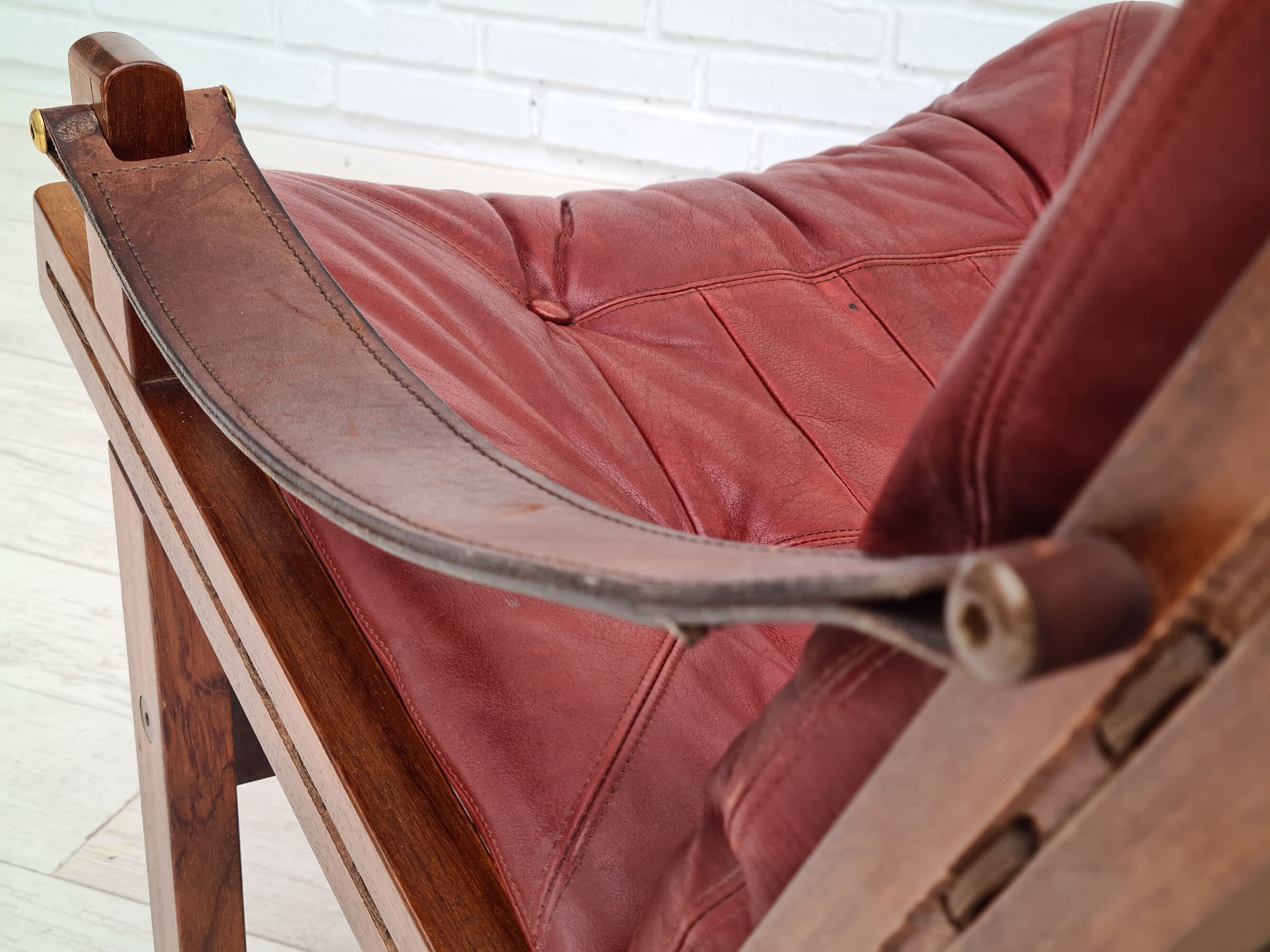 Fauteuil, années 70, teck