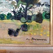 Huile sur toile - Campagne Provençal - Michel Jouenne
