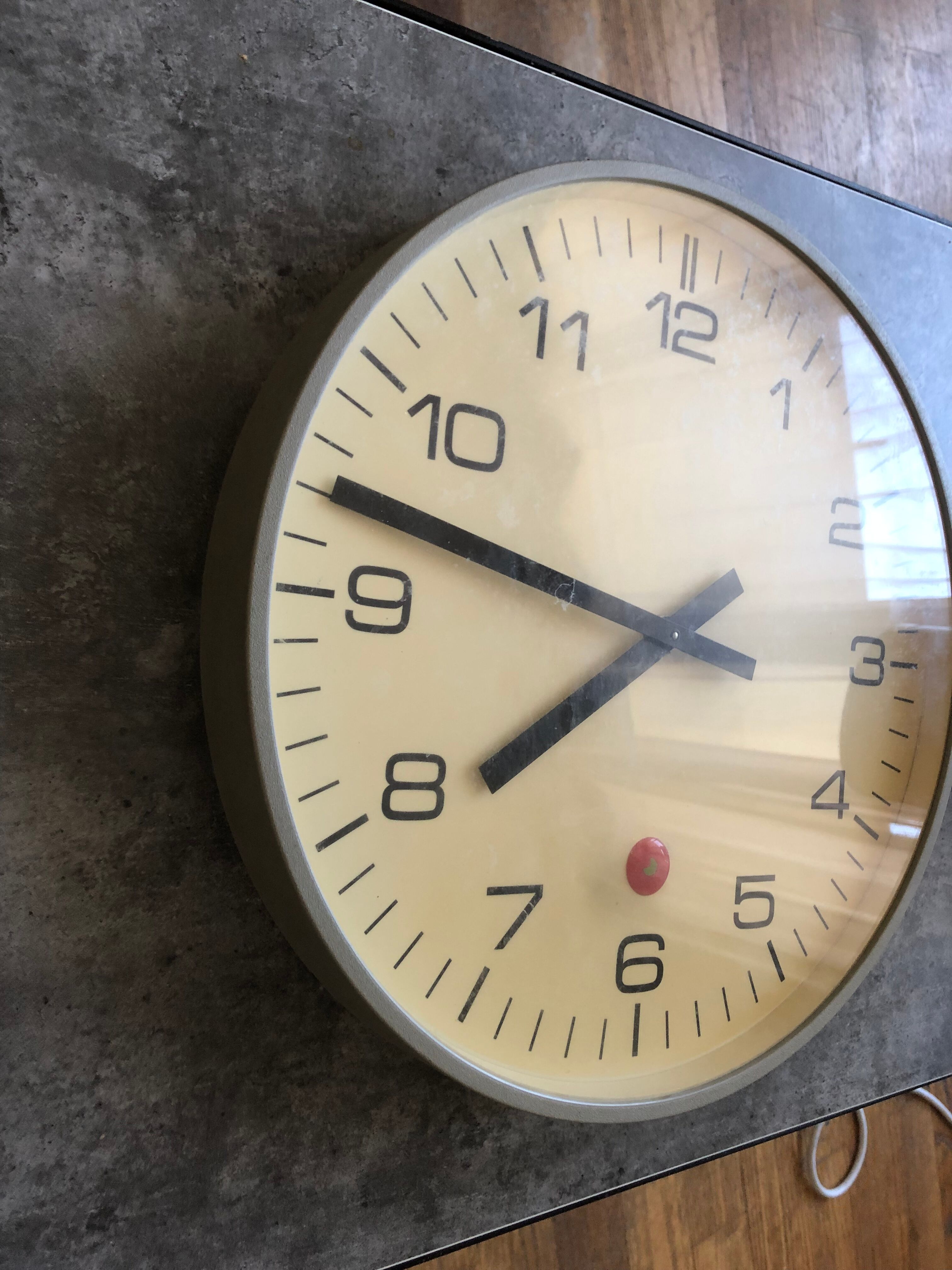 Vintage industrial clock bodet gorgy timing