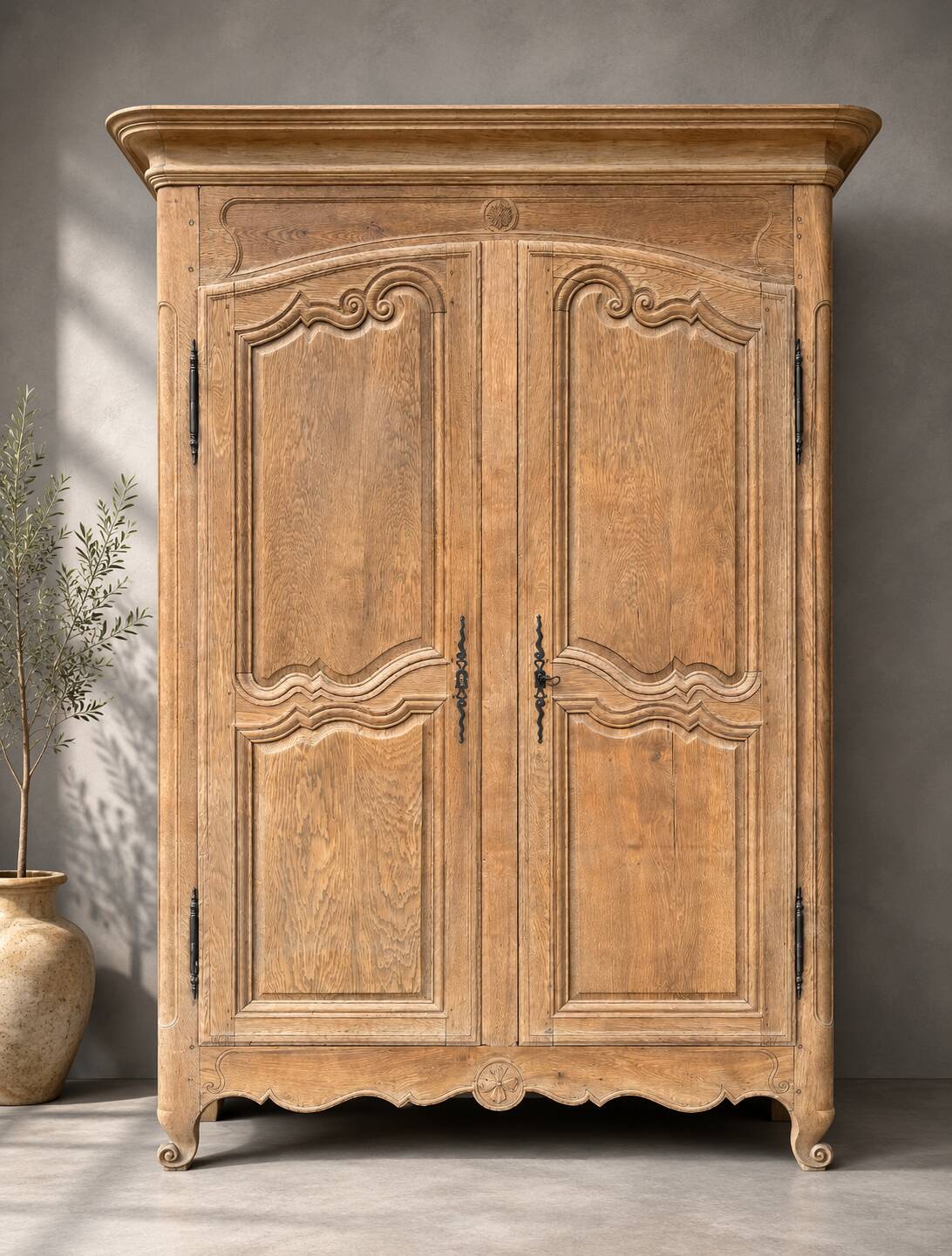 Armoire ancienne aérogommée