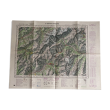 Map Saint Gervais les Bains 1972