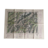 Map Saint Gervais les Bains 1972