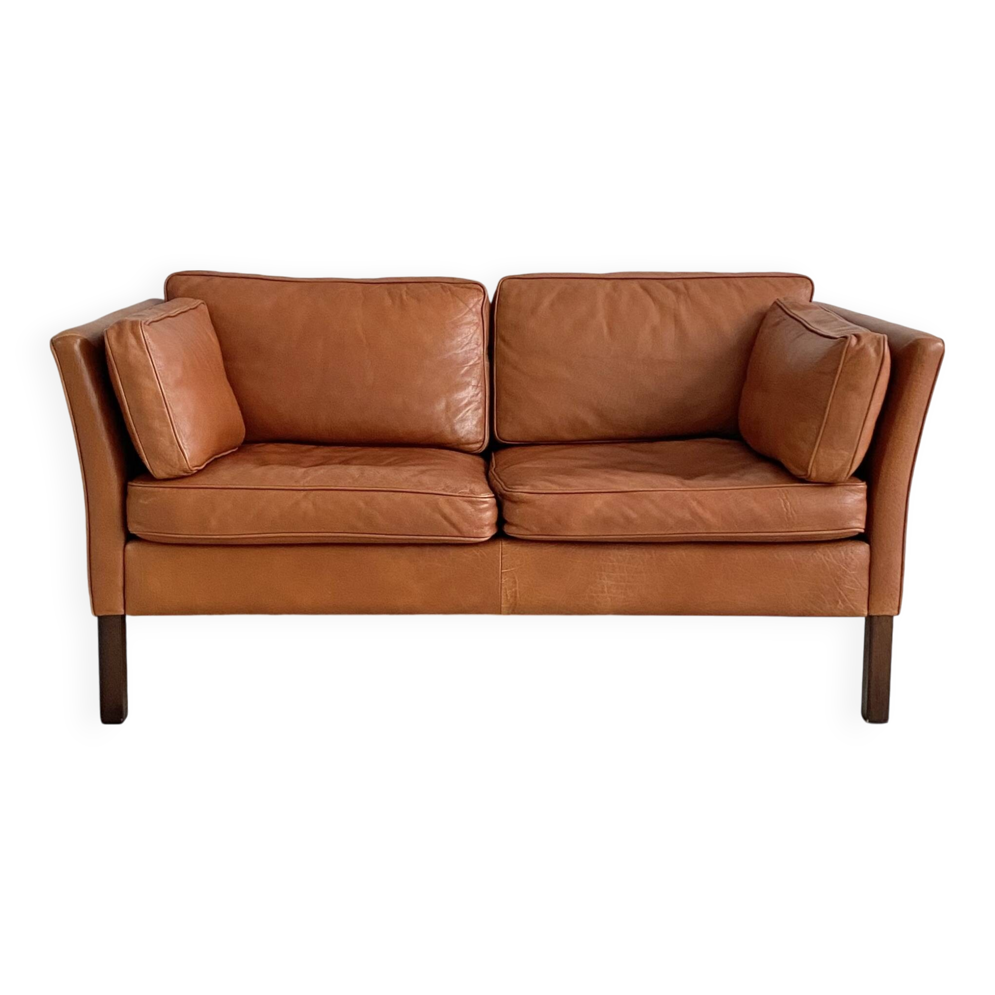 Vintage Danish Leather Sofa