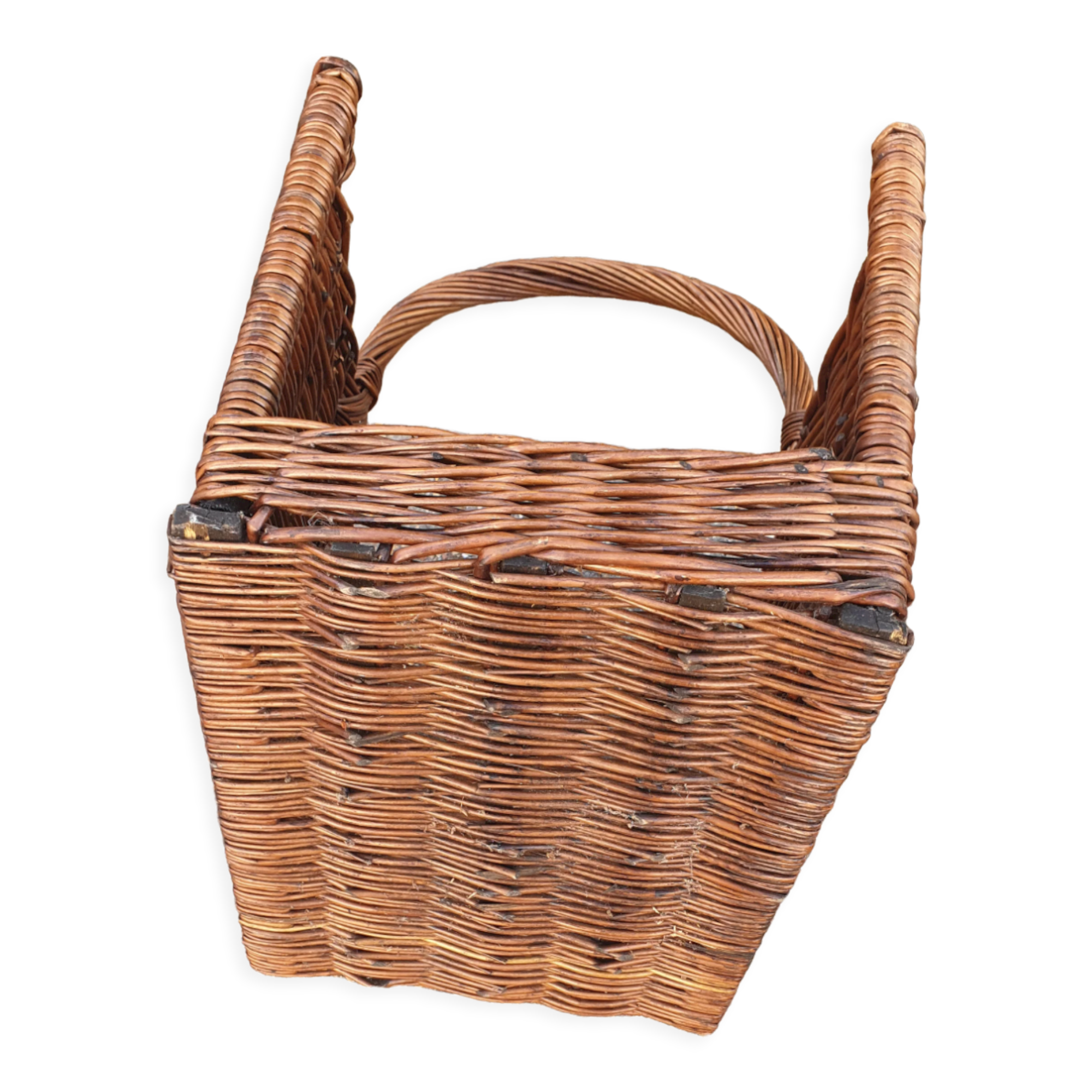 Wicker wood basket