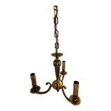 Louis XV style 3-light bronze chandelier