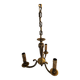 Louis XV style 3-light bronze chandelier