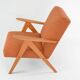 Kompas terracotta armchair