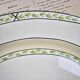 Plat ovale anglais Burleigh Ware – Crème & vert – Made in England
