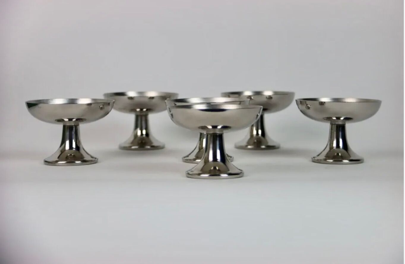 Set of six Carlo Alessi ice cups