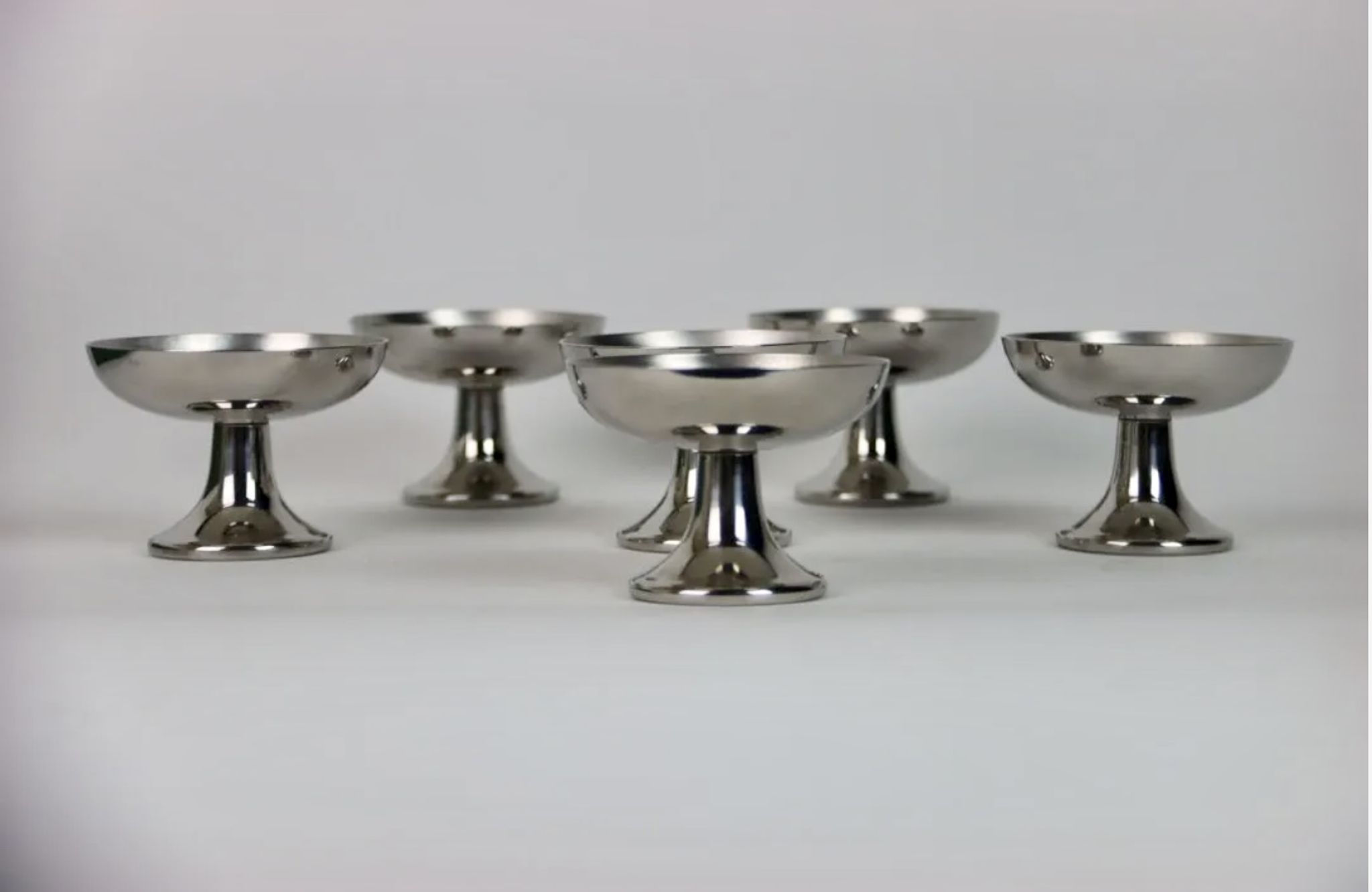 Ensemble de six coupes à glace Carlo Alessi