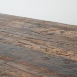 Magnificent and robust antique farmhouse dining table made of pine wood