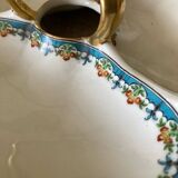 Serviteur mendiant à trois compartiments en porcelaine de Limoges Havilland - Le Tanneur