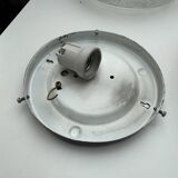 Ceiling Lamp Light Vintage 1970s Basket Weave