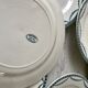 Set of 8 flat plates Terre de Fer Salins model Vincennes mid-nineteenth