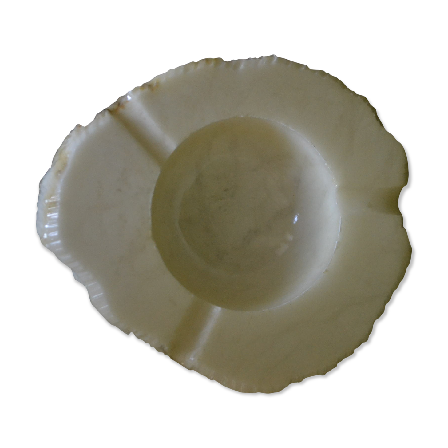 White onyx ashtray