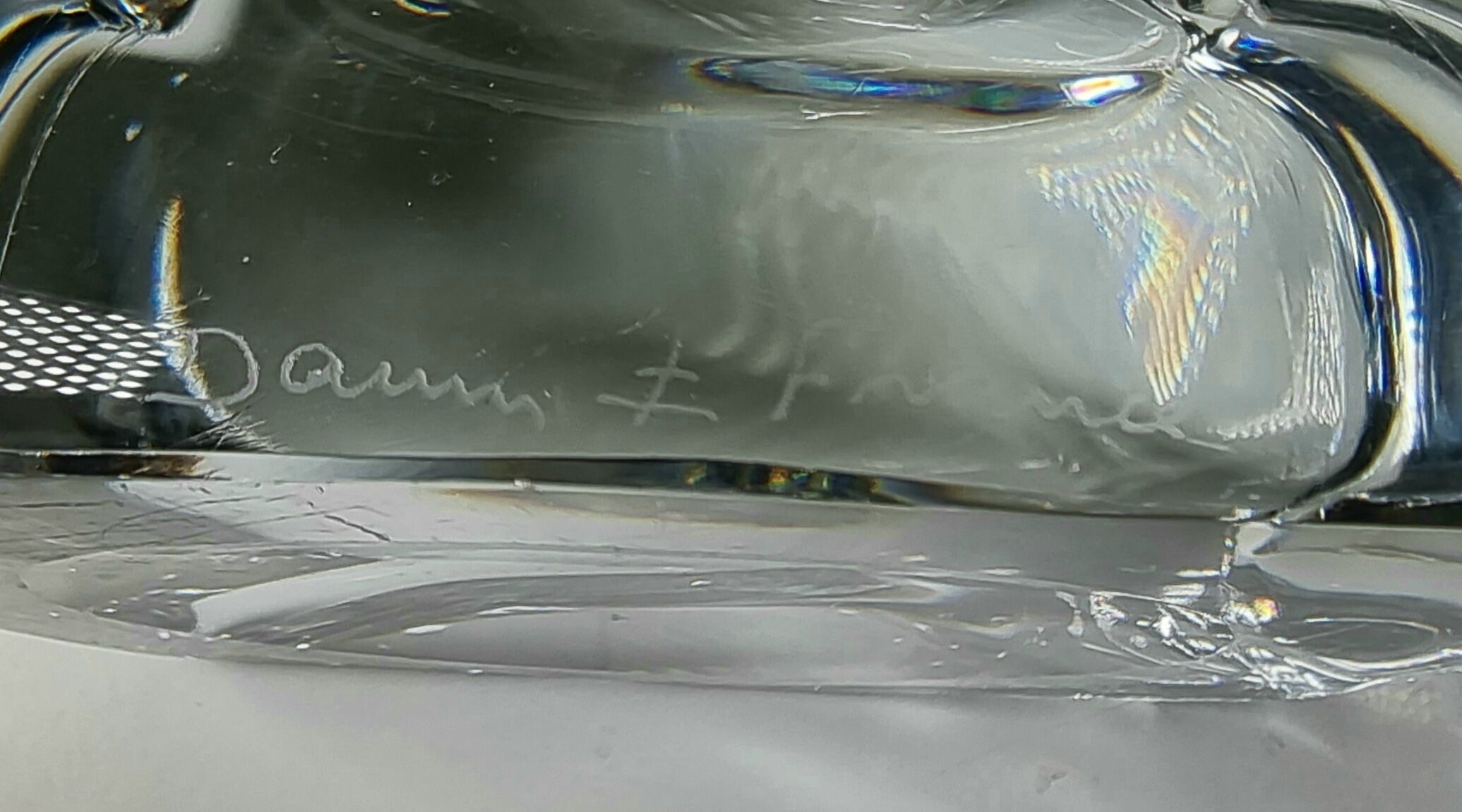 Large abstract lamp foot Daum