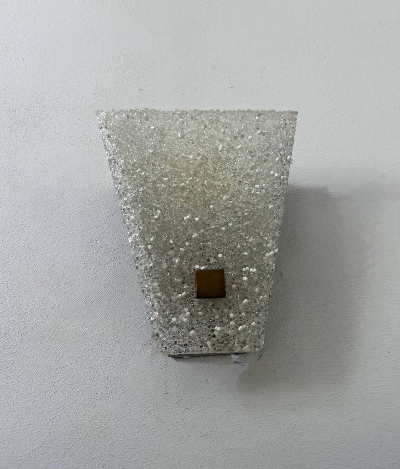 Vintage wall light, brass and Perspex, France 1960