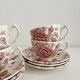 6 Johnson Brothers "Rose Chintz" English earthenware mugs