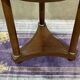Empire-style side table from the 1950s in mahogany and black marble
