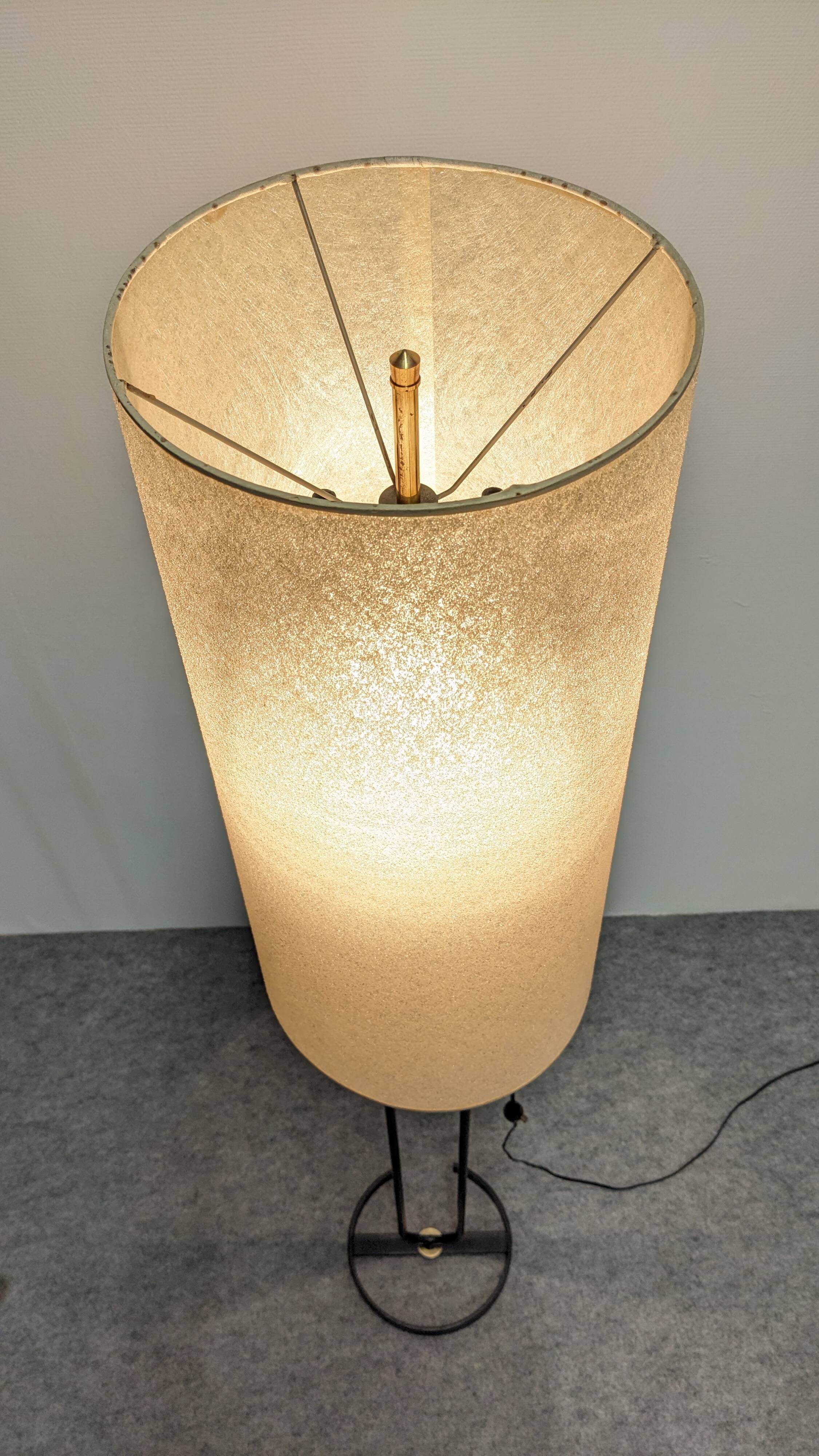 Totem Floor Lamp Maison Arlus, France circa 1950