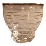Set of small glasses with gold edging