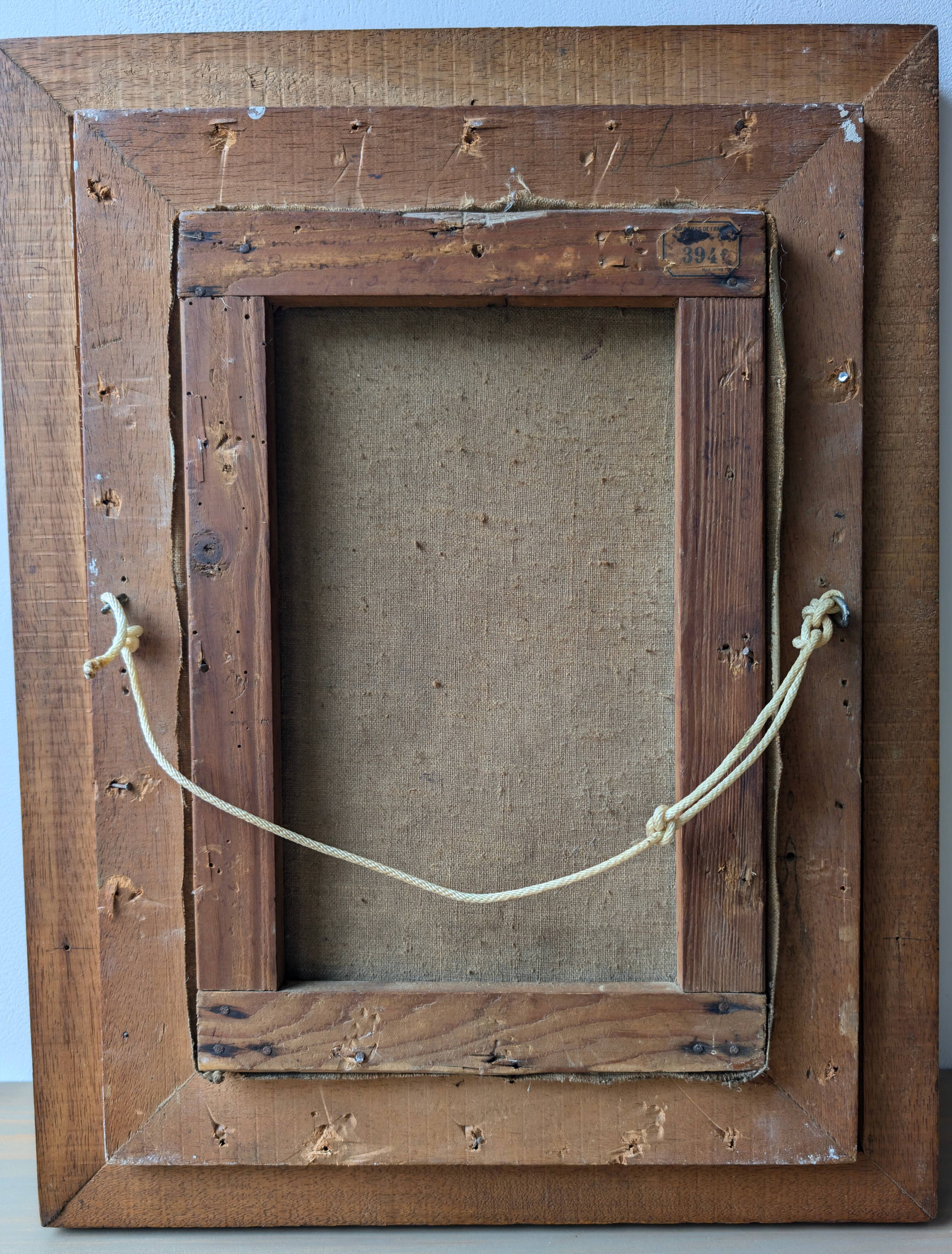 Misty landscape painting