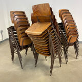 Set of 39 Marko school chairs, 70s, Netherlands