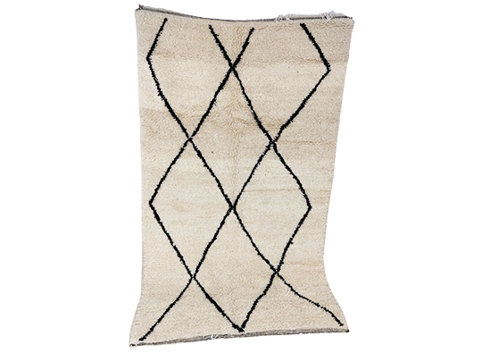 251x143cm Moroccan Berbere Carpet Beni Ourain