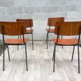 Set of 4 vintage chairs and design Eromes