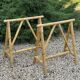 Bamboo trestles for desk or table, 1970s