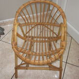 Child 60s rattan chair