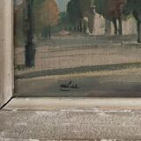 Old painting Paris 1943