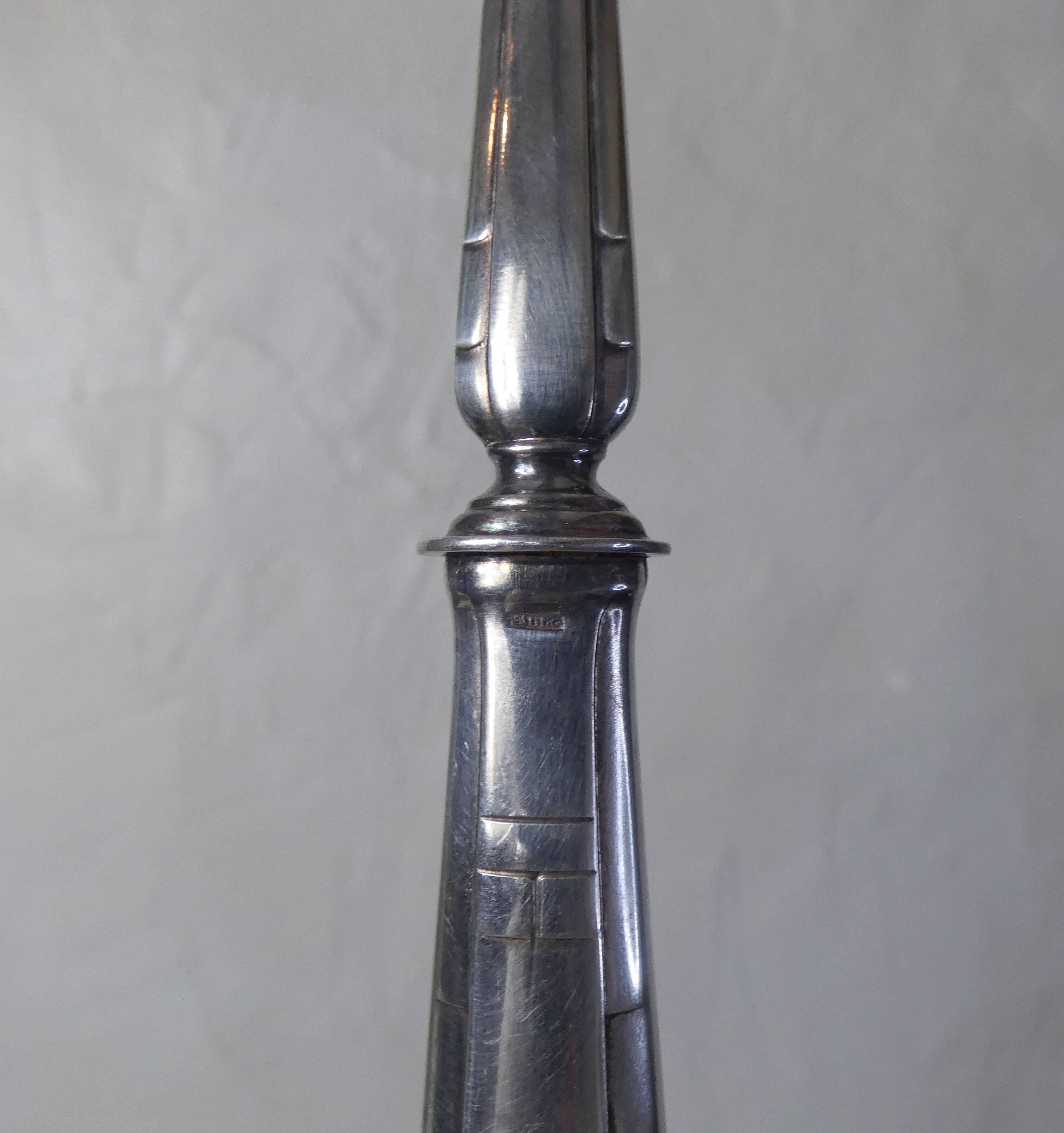 Silver metal salad cutlery 1st title + box