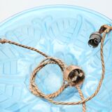 Chandelier art deco Degué in glass 30s