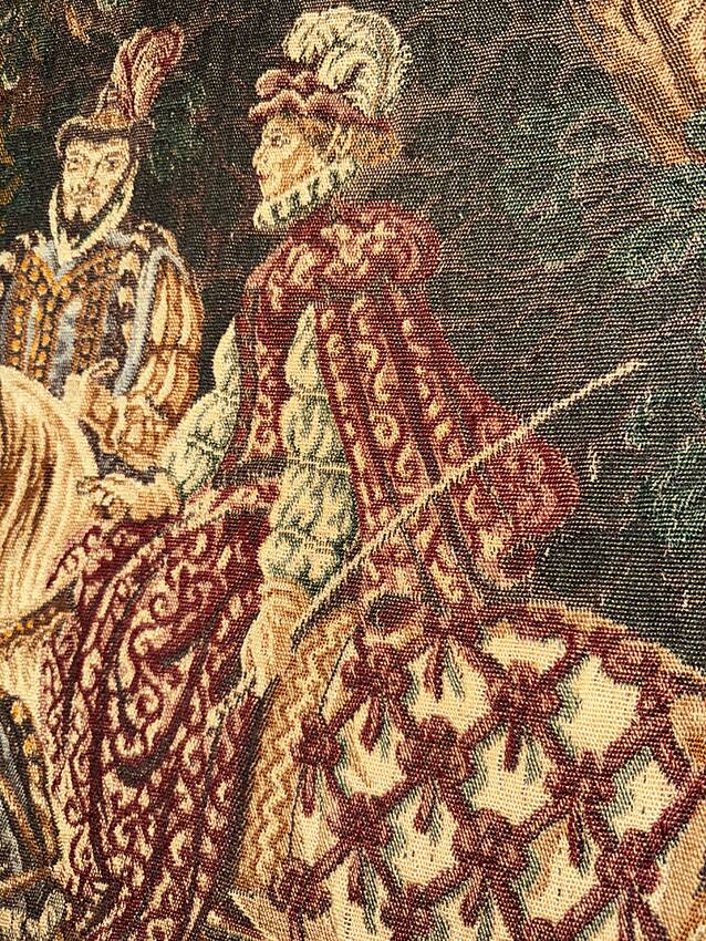 18th century woven wall tapestry 210 x 140 cm