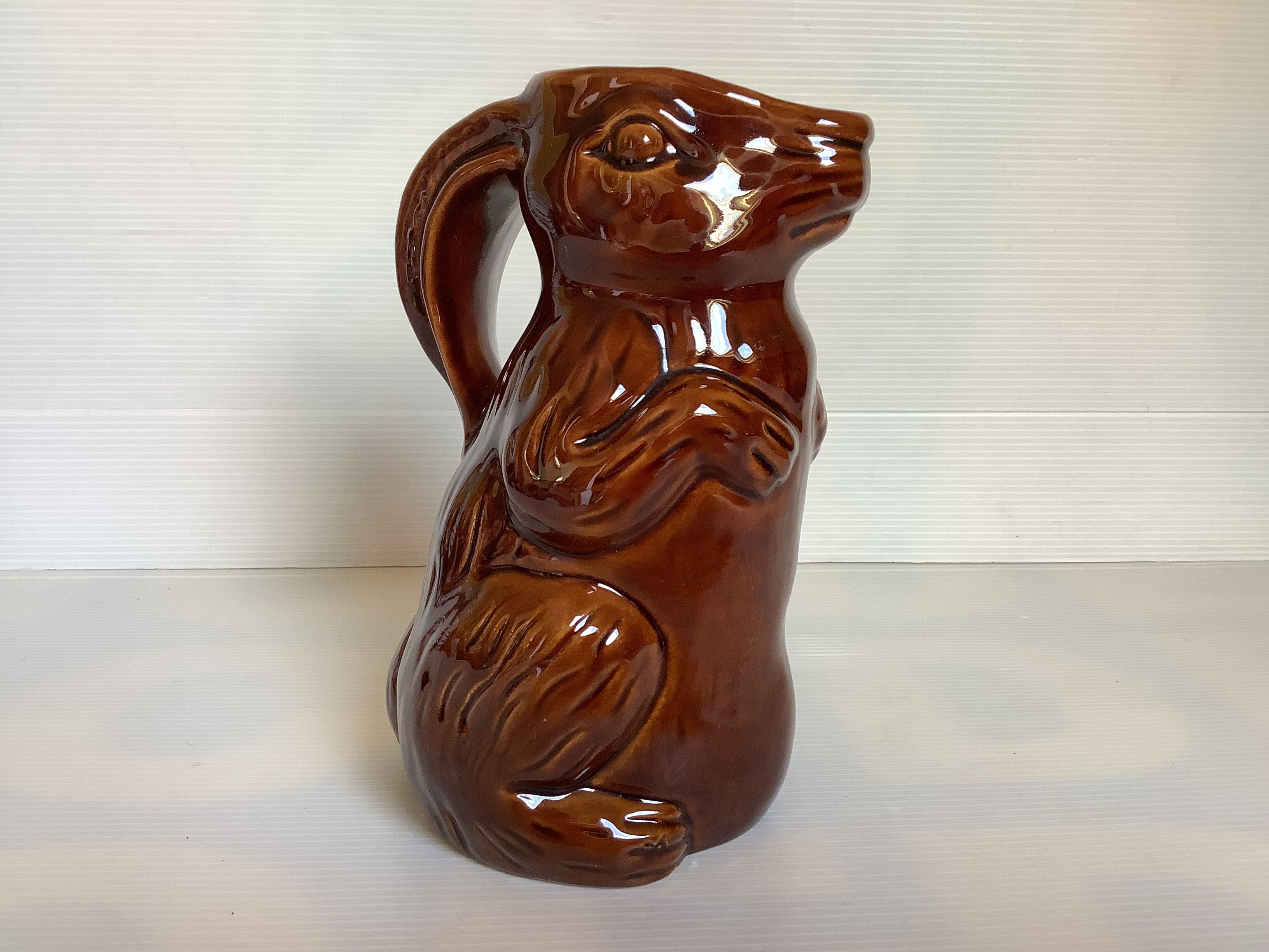 Zoomorphic pitcher in the shape of a rabbit