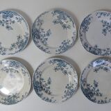 Iron earth 6 flat flower plates althaea