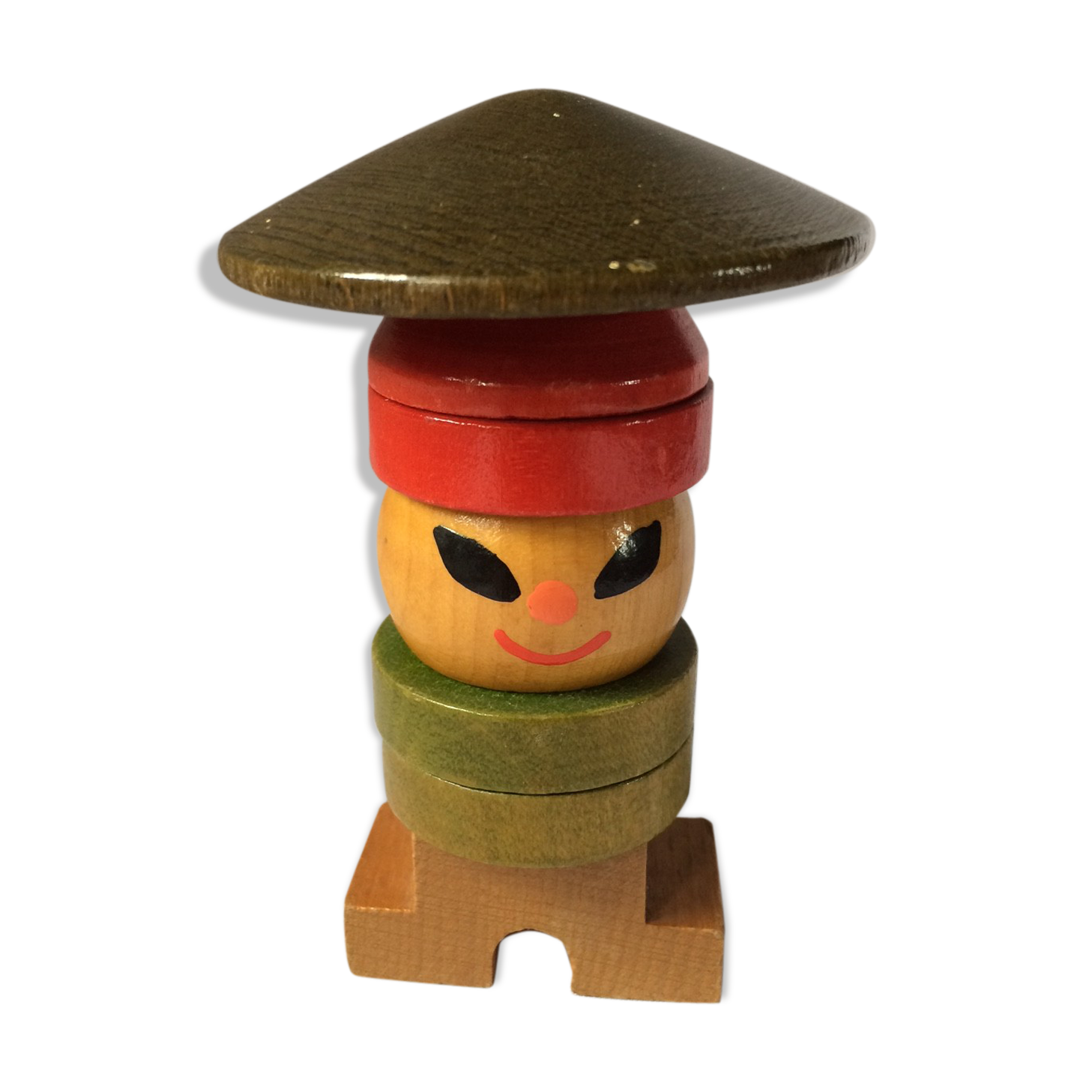 Old wooden toy to put on