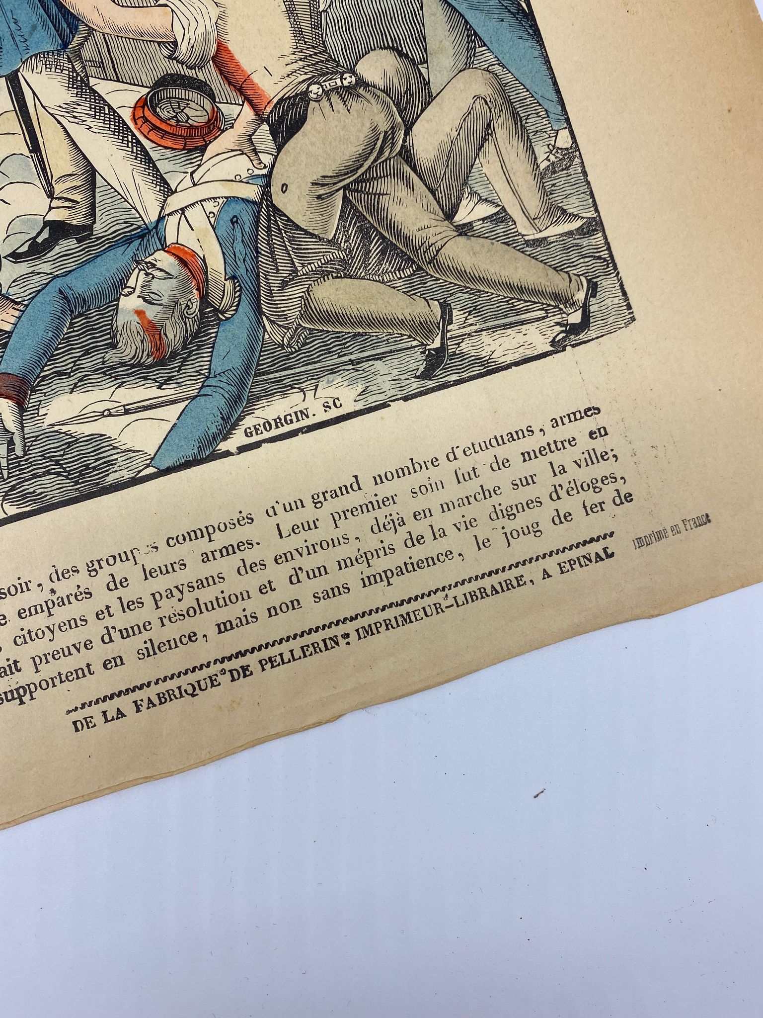 Image d'épinal 'Insurrection de Francfort'