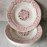 Set of 6 hollow plates Versailles