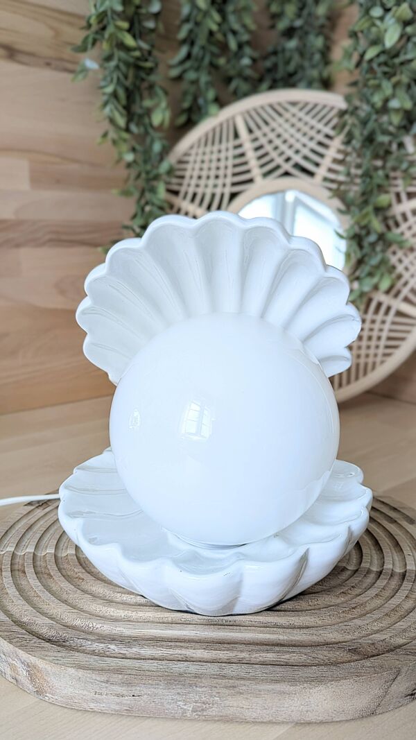 Lampe coquillage vintage